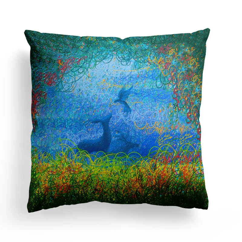 حالمة الخلابة غطاء وسادة مطبوعة غطاء 45x45 سنتيمتر جودة القطن المخلوطة المنزل مكتب المخدة مقعد أريكة سيارة وسادة الخصر غطاء BZ002 حالمة الخلابة غطاء وسادة مطبوعة غطاء 45x45 سنتيمتر جودة القطن المخلوطة المنزل مكتب المخدة مقعد أريكة سيارة وسادة الخصر غطاء BZ002