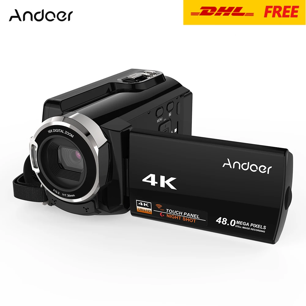 Andoer HDV 534K 4K 48MP WiFi Digital Video Camera 1080P