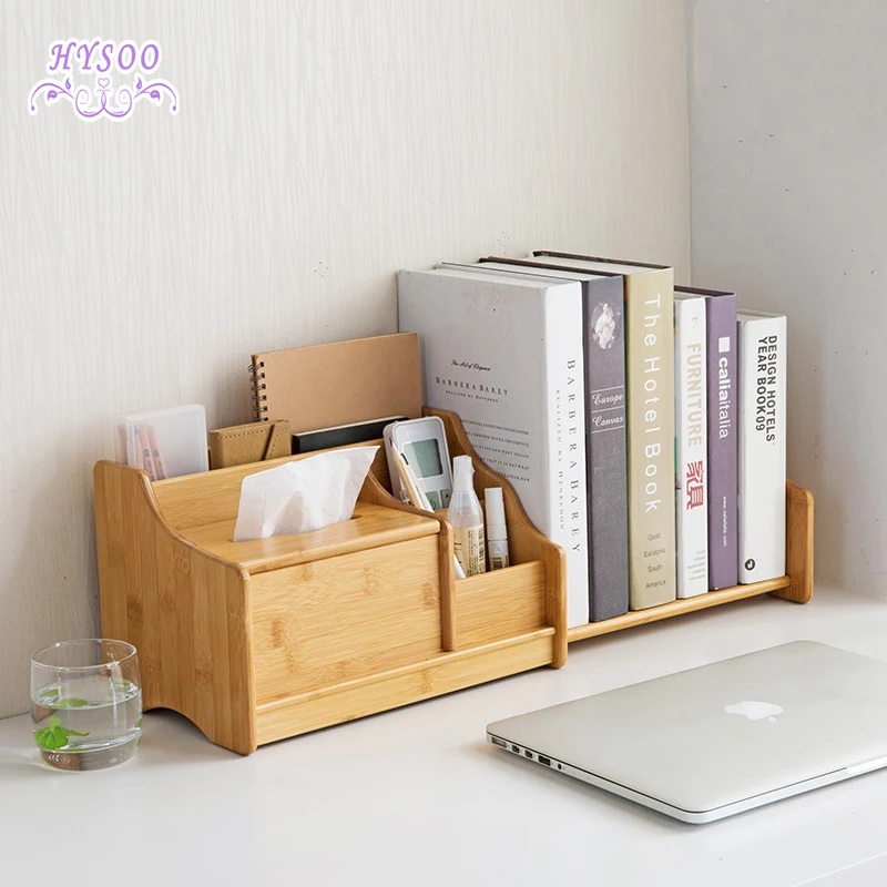 

Nanzhuang Desktop Storage Box Retractable Book Shelf Desk Stationery Remote Storage Shelf