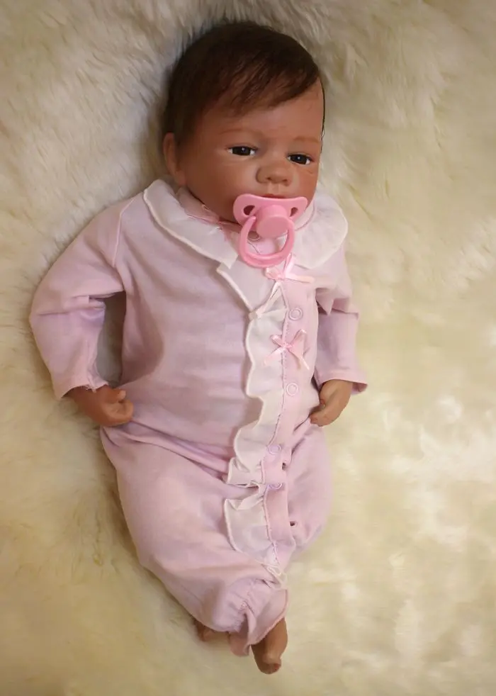 DollMai Спящая и проснувшая девочка-двойняшка bebes Reborn Baby Dolls 20 ''Мягкие силиконовые куклы настоящие реборн-Младенцы живые Игрушки для девочек подарок