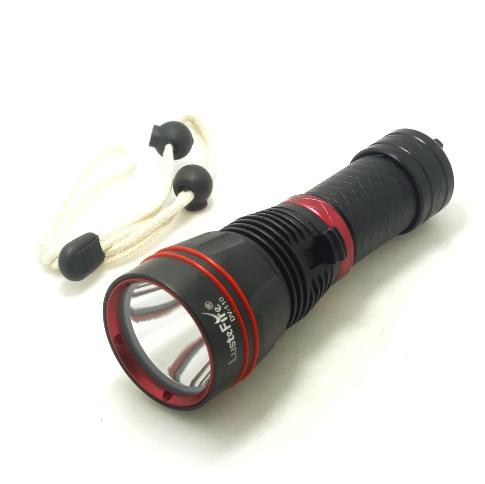 LusteFire DV110 1800 Lumen CREE XML L2 LED Diving Flashlight Torch 100M Underwater Waterproof LED Drive