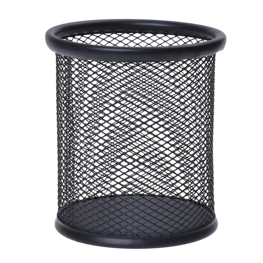 Steel Mesh Pencil Cup Storage Box Metal Desk Pen Pencil Organiser Cup Holder Office School