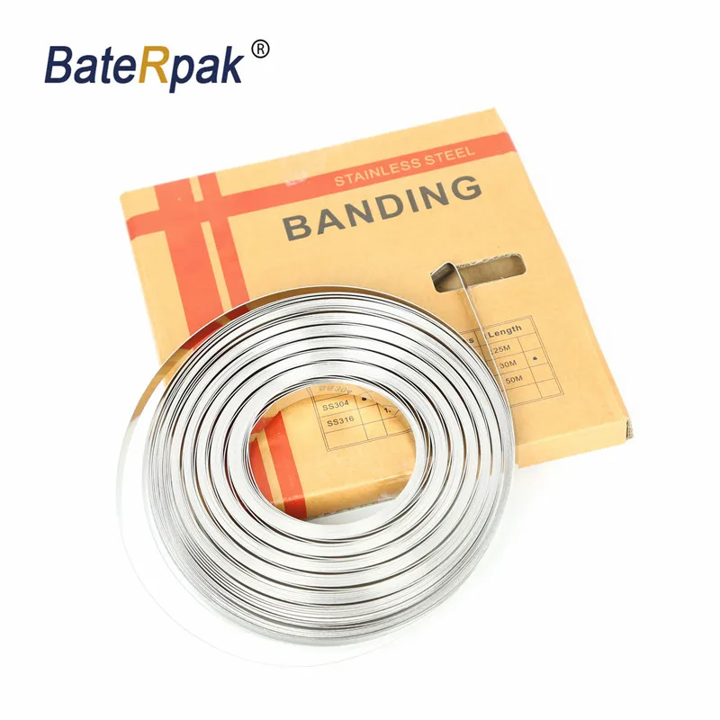 

9.5x0.5MM 30Meter/roll #304 Stainless Steel Strapping,steel binding Band(tools and clamp buy extra)