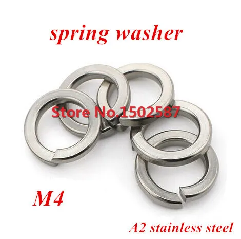 1000 Pieces M4 DIN127 Spring Washer A2-70 Stainless Steel SS304 | Обустройство дома