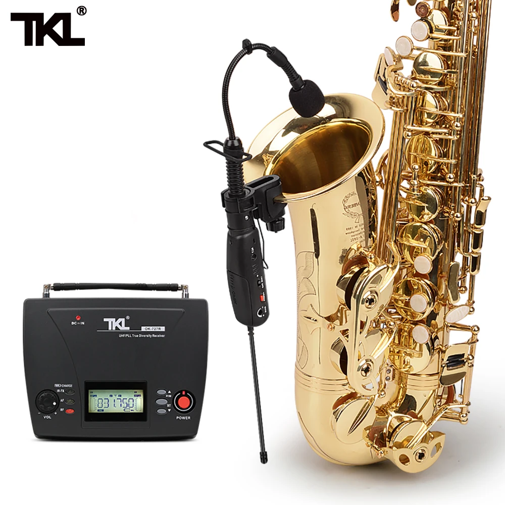 

TKL OK727r Wireless Dedicated Musical Instruments Saxophone Microphone System Use for Violin Guitar Bass