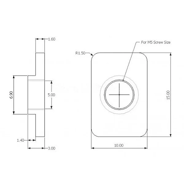 100 шт. Openbuilds t-гайка тройник M5 M3 для V-slot, OX CNC, 3d принтер алюминиевых экструзионных рамок использования