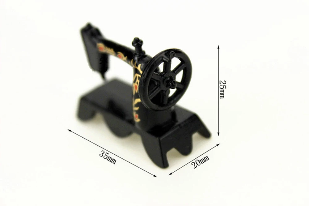 1/12 Кукольный миниатюрные аксессуары Мини Металл Швейные машины глава моделирования мебель модель игрушки для кукольного дома украшения