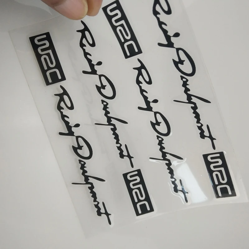 

4 x car shape WRC door handle sticker FOR Mitsubishi ASX/Outlander/Lancer Evolution/Pajero/Eclipse/Grandis car accessories