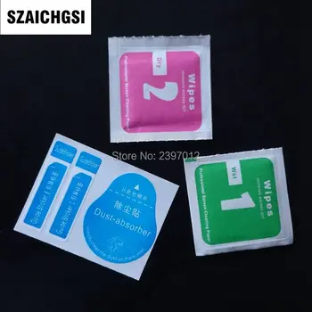 

SZAICHGSI Dry Wipes+Wet Wipes+Dust Absorber Sticker Cleaning Cloth For Tempered Glass Screen Protector Tablet Camera LCD 1000set