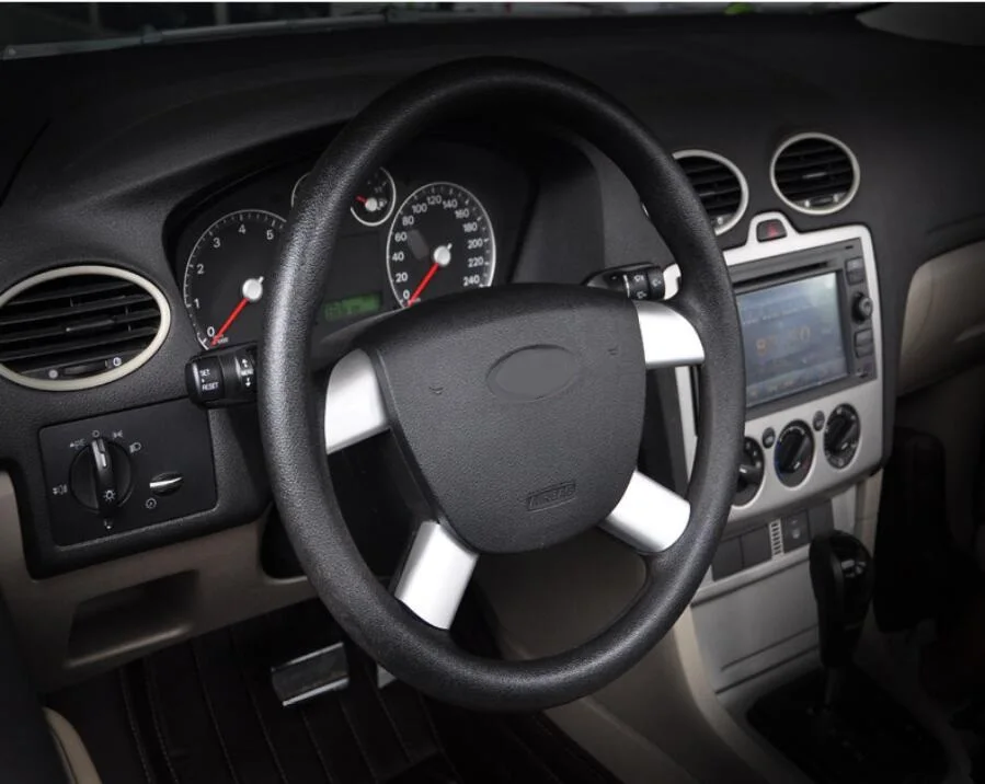 Декоративная накладка на руль автомобиля блестки наклейка для Ford Focus 2 MK2 2005-2011