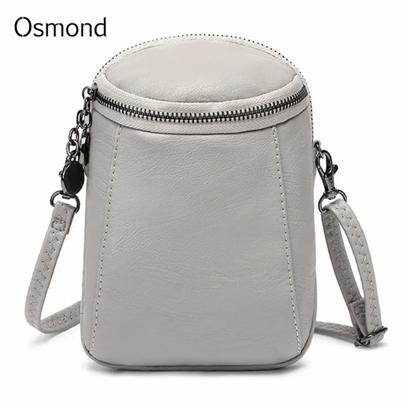 Osmond عارضة الهاتف المحمول حقيبة المرأة أزياء حقائب كتف صغيرة الصلبة حقيبة ساعي للسيدات خمر الرجعية Bolsas الأنثوية