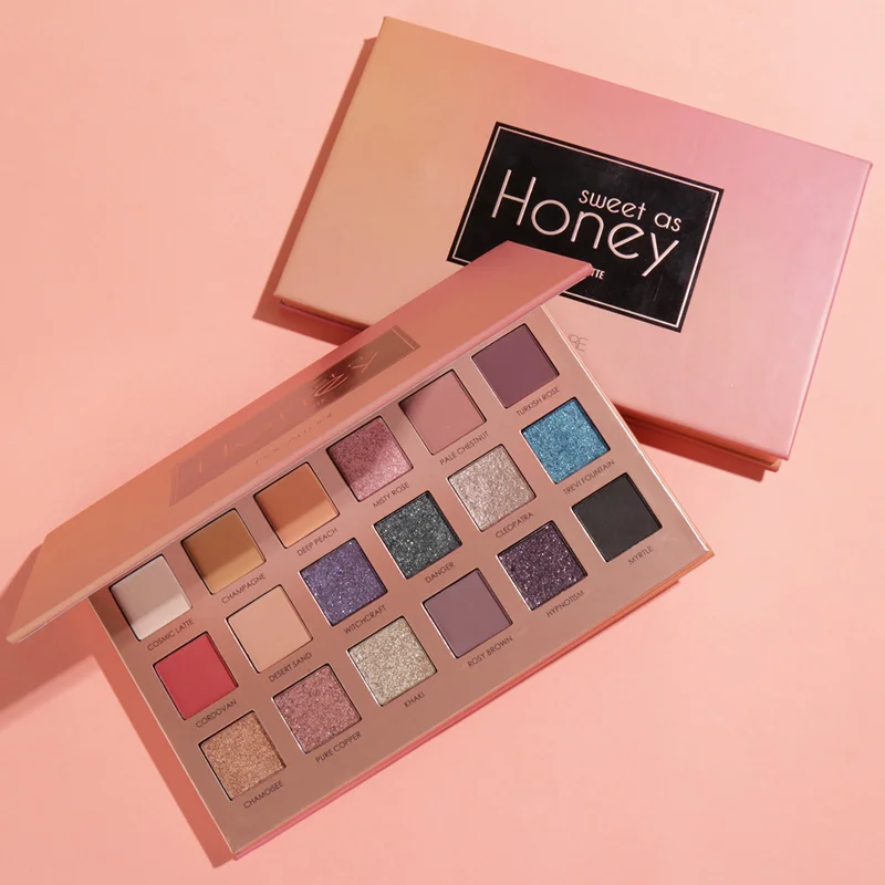 Палетка теней для век FOCALLURE Sweet as honey профессиональная легкая в нанесении палитра