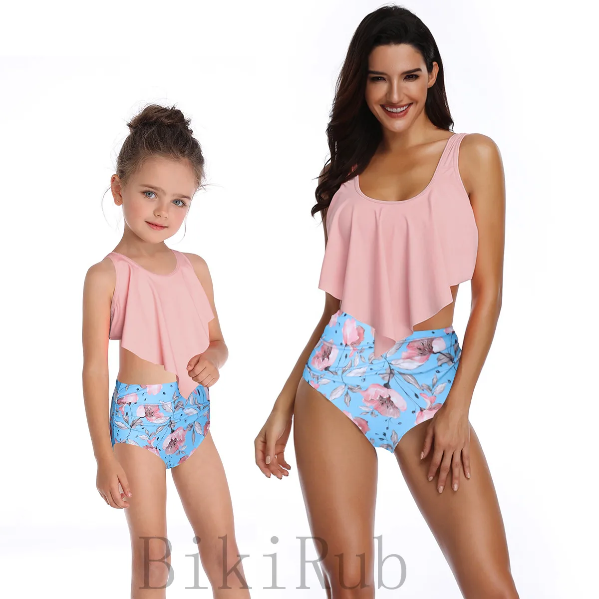 

Family Matching Bikinis Swimsuits Mother daughter Clothes Outfits Kids Swimwear Sexy Tassel Beachwear Parent Child Bathing Suit