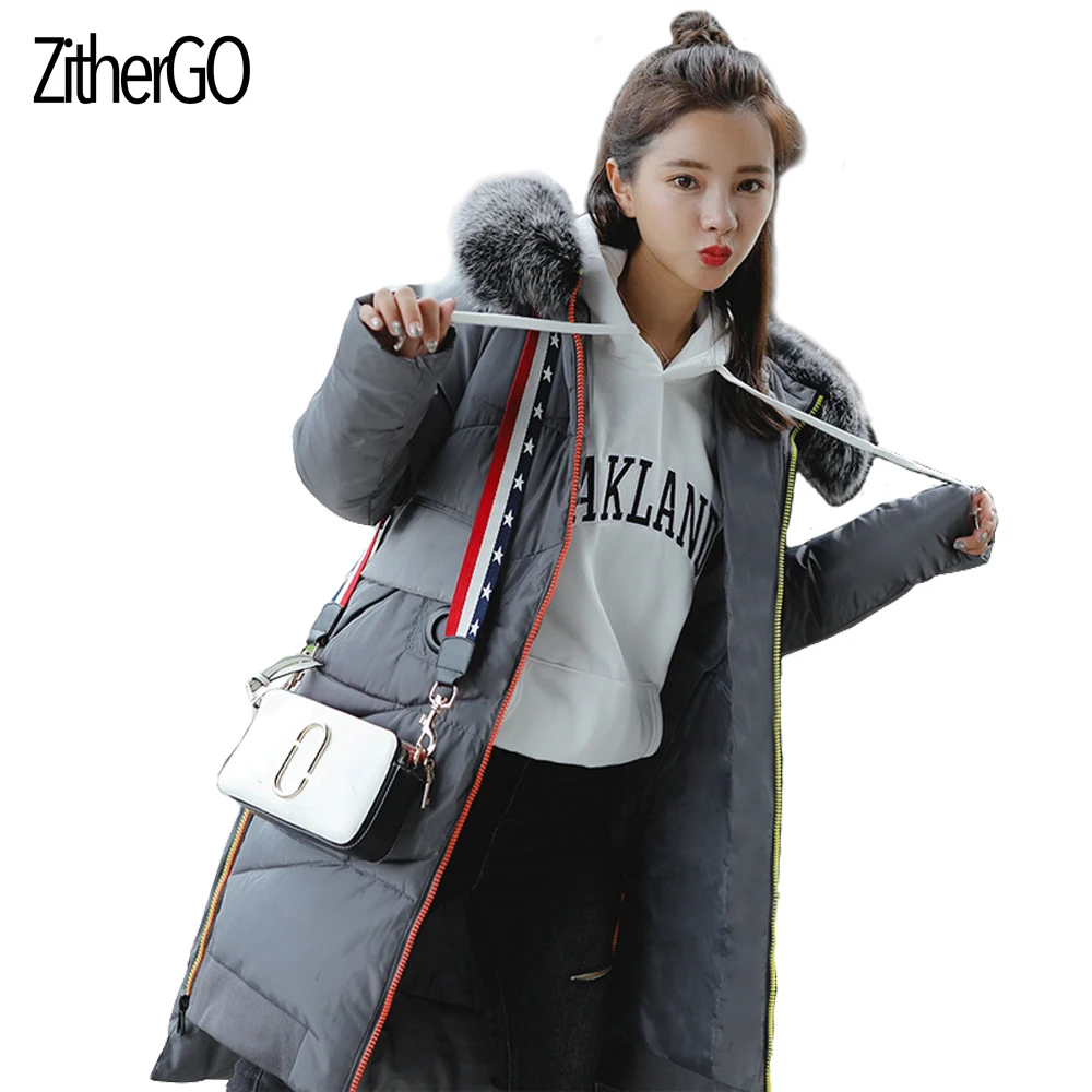 La Nouvelles Femelle Bas Coton Black Femmes Zithergo Chaud army Manteau red Le Avec De D'hiver Col Outwear Rembourré À Fourrure Capuche Green Taille Mince Vers Plus gray Conception Veste zVMGqSLpU