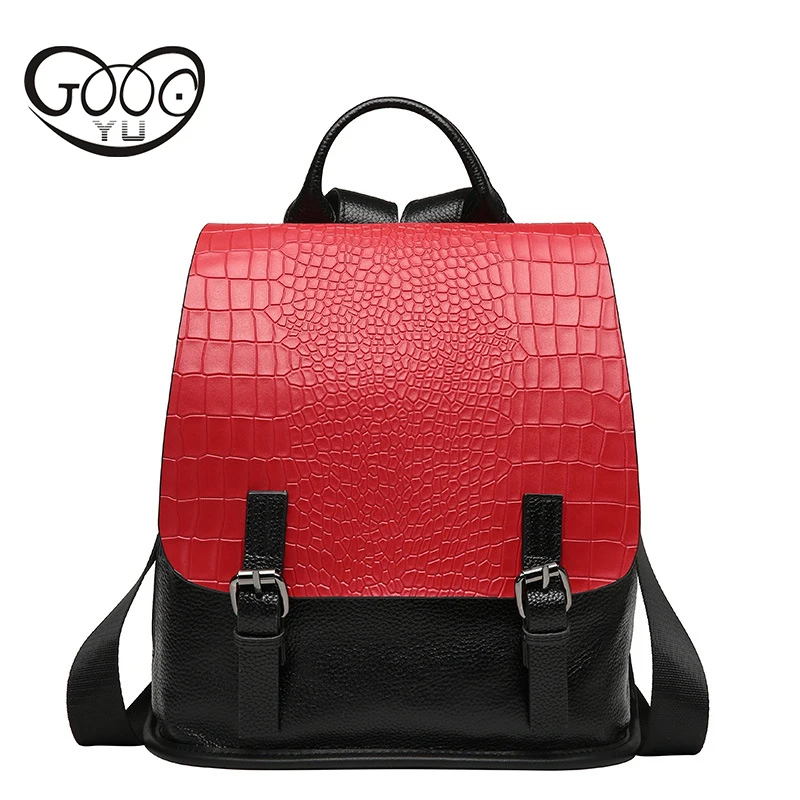 

High Quality Genuine leather Women's Backpacks Anti-thief Travel Bags Top Layer Cowhide Women Backpack Tote Bags Women Bag