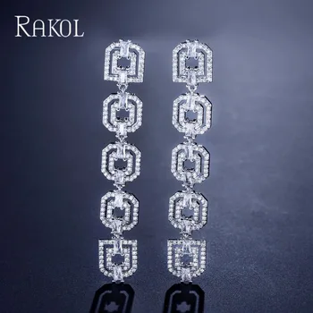 

Korean Version Of The New Simple Fashion Long Earrings Zircon Hypoallergenic Earrings Boucle d'oreille Femme 2018
