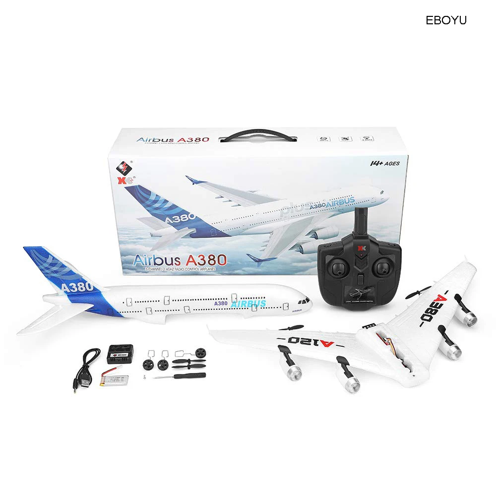 Модель Wltoys XK A120 Airbus A380 радиоуправляемый самолет 2 4G 3CH EPP RC с фиксированным крыльем