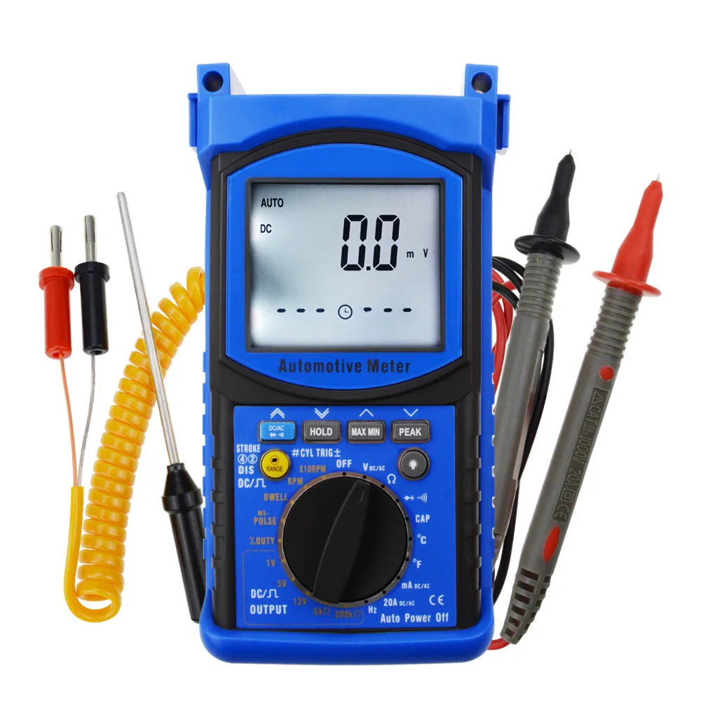 6000 Counts Meter Tester Auto Ranging Automotive Multimeter Instrument