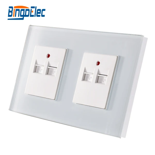 

EU/UK Standard 2gang double 3.1A 3100MA USB Wall Socket ,Crystal Glass Panel,AC100-240V,5V 3.1A