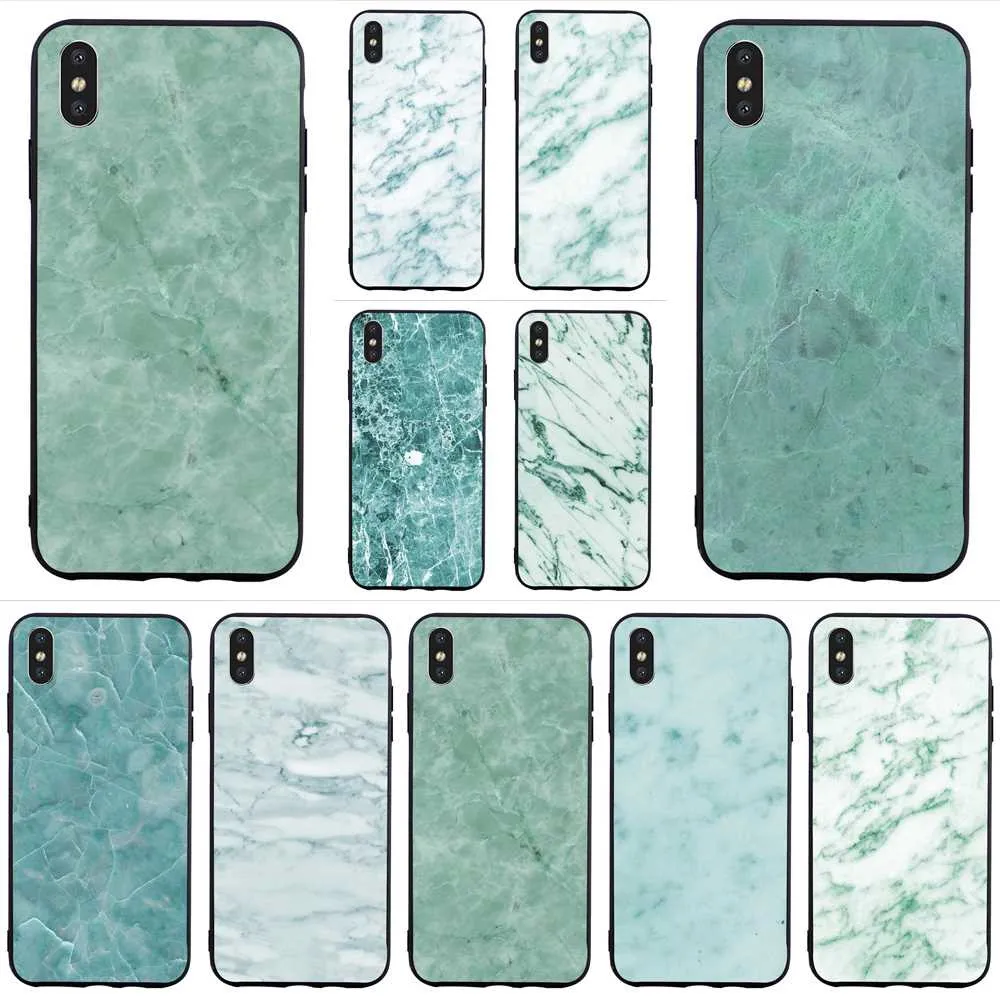 

Shockproof Pure Marble Phone Case for iPhone 5S Cover XR X 7 5 8 Plus 6 6S SE Xs Max Covers Skin