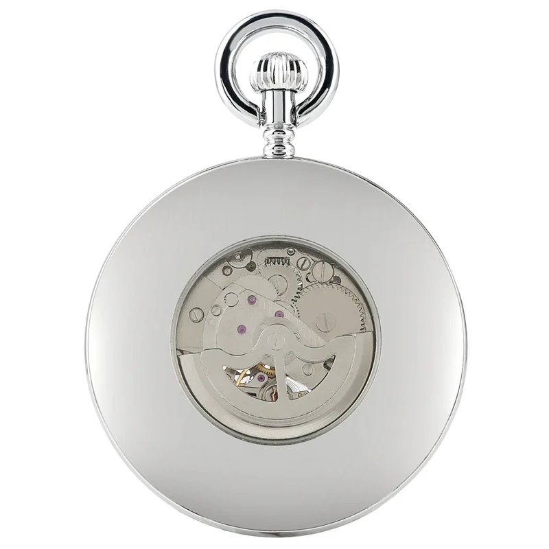 Специальный автоматический механические старинные карманные часы полые Fob мужские классические часы Круглая цепочка-змейка кулон часы