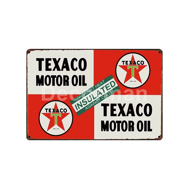 [DecorMan] TEXACO ESSO MOBIL жестяные знаки оптовая продажа металлических картин на заказ