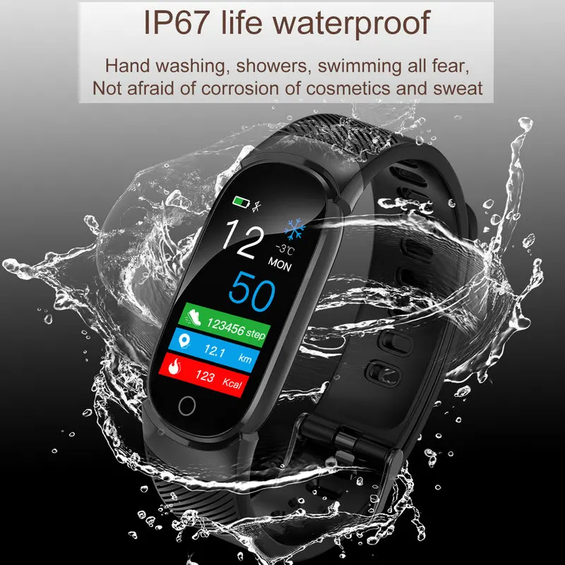 QW16 умный Браслет фитнес-трекер 3 пульсометр монитор IP67 водонепроницаемый шагомер спортивные часы модный умный Браслет