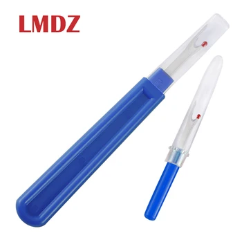

LMDZ 2Pcs Seam Ripper Cross Stitch Unpicker Sharp Stitches Removed Tool Safe Plastic Handle Craft Thread Cutter