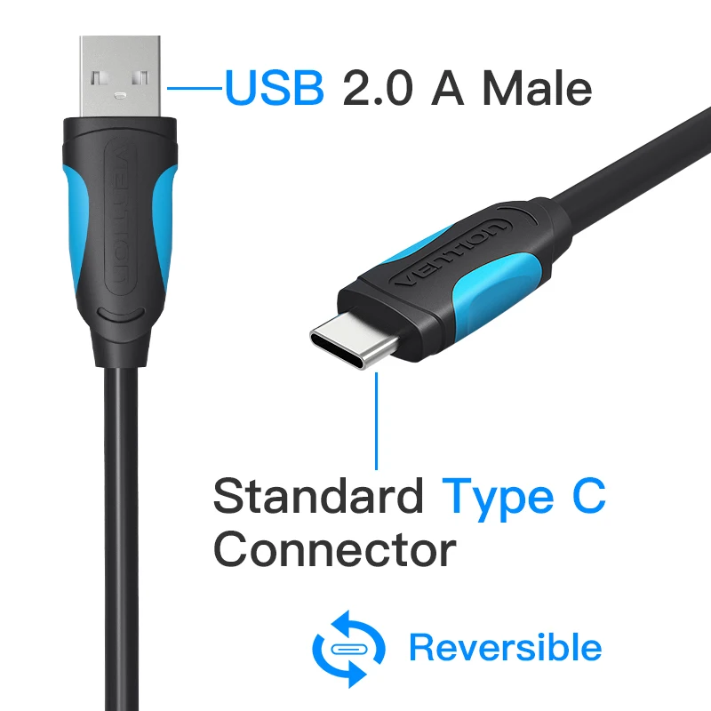 1 5 м Vention USB с кабель для быстрой зарядки 2A 3 usb C передачи данных Тип зарядный samsung S8