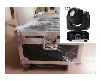

6 PZ 30 W mini Moving Head + flightcase + 1.2 m Dmx cableLED Spot Moving Head Light/USA Luminums 30 W LED DJ Spot Light