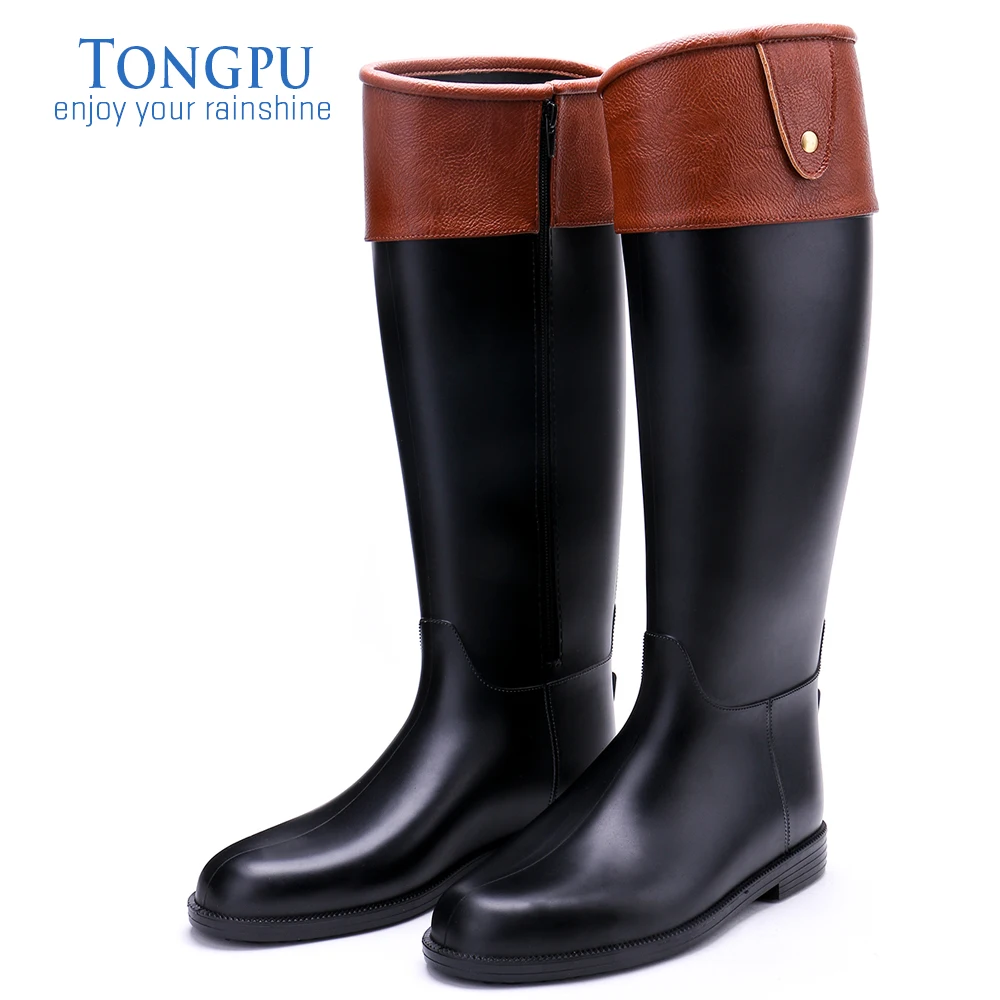 TONGPU женские сапоги для верховой езды до колена Wellingtons водонепроницаемые