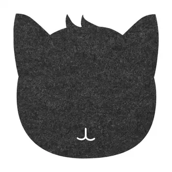 

VBESTLIFE Cute Cat Shape Anti-static Felts Table Mouse Pad Office Dust-proof Desk Pads MousePad Mat for Computer