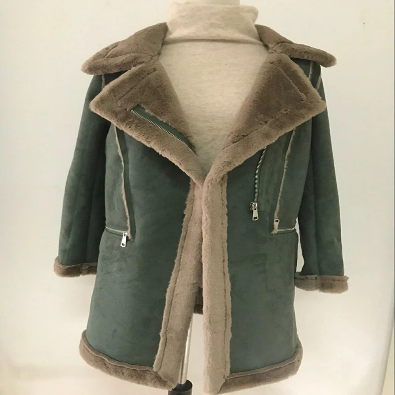 Manteau femme UK Осень/Зима Женское модное Простое Шерстяное пальто на молнии Женская парка женская верхняя одежда abrigos mujer