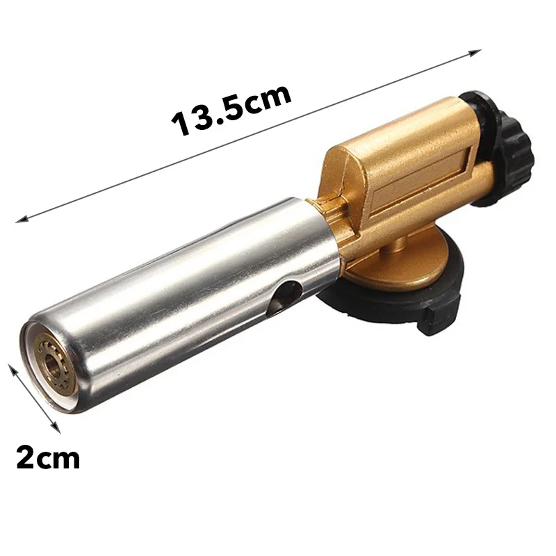 M60 Copper Welding Torches Gas Electronic Ignition Welding Gun Adjustable Flame Thrower for Outdoor Picnic BBQ Welding Equipment