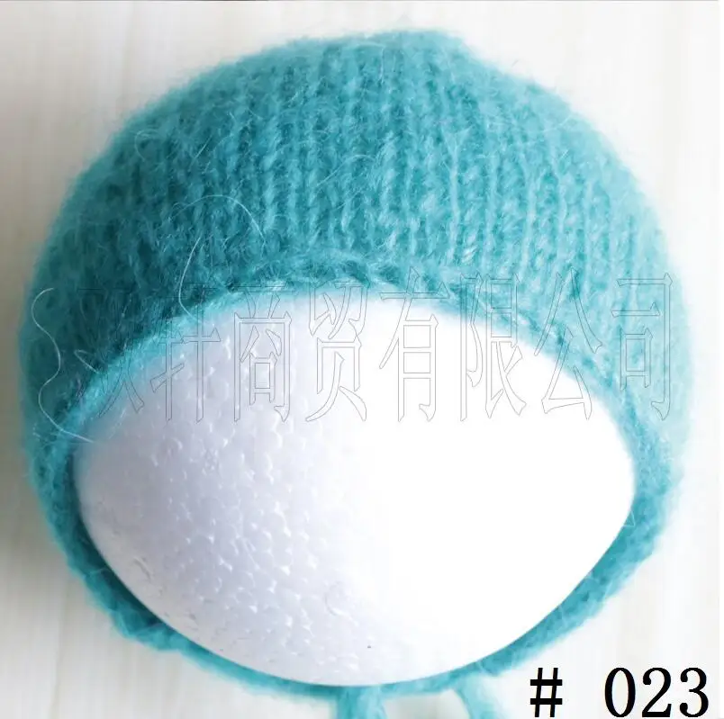 Handcraft Baby hand Knit Mohair Bonnet Photography prop on Baby Shower Gift Newborn Photography Props Baby Photography Props newborn socks for babies