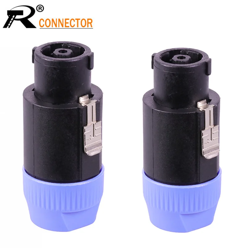 10pcs/lot 8 Pin Speaker Power Amplifier Connector Professional 8 Poles AC Power Connector Male Plug