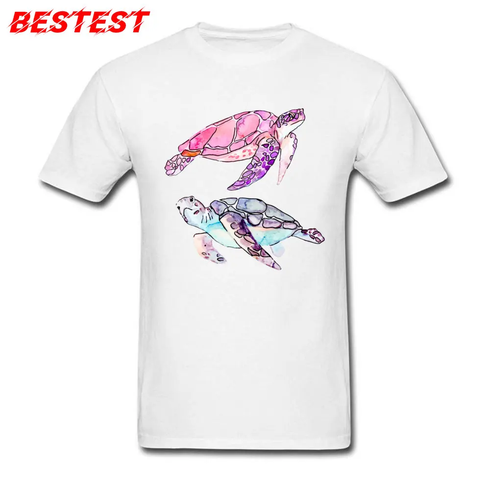 201896Ydrawing turtle T Shirt Fitness Tight Designer O Neck 100% Cotton Fabric Tops Shirt Top T-shirts for Men VALENTINE DAY 201896Ydrawing turtle white