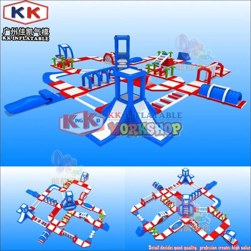 Newest Large Business Inflatable Water Park For Events Inflatable Water Parks For The Sea