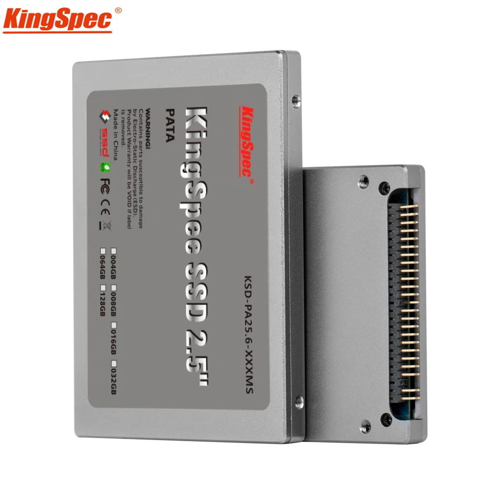 Best Deal Kingspec 2.5 inch PATA 44pin IDE hd ssd 16GB 32GB 64GB 128GB 4C TLC Solid State Disk Flash Hard Drive IDE for Notebook Desktop