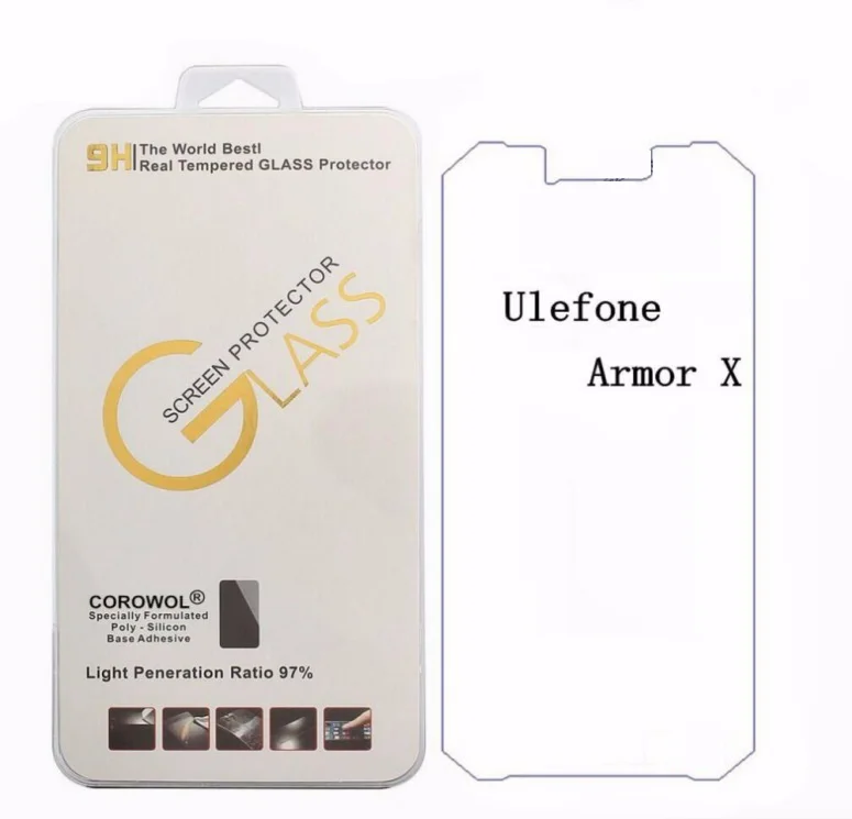 For Ulefone Armor X Tempered Glass Screen Protector 9H 0.26mm Anti-Explosion Thin Front Protective Film | Мобильные телефоны и