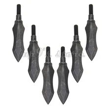6 шт. 150 зерна Сталь Broadheads стрел советы стрелка указывает стрельба из лука охота