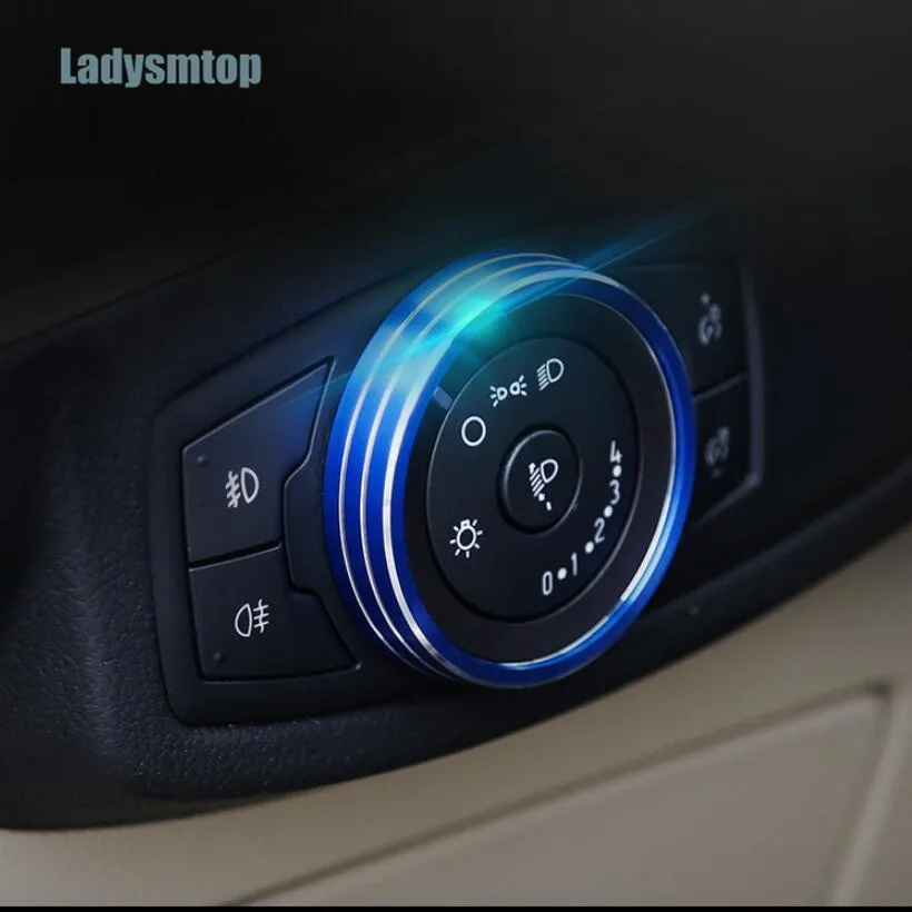 Ladysmtop автомобильный Стайлинг Регулировка Фары Ручка чехол для Ford Everest Ranger Escort Mustang