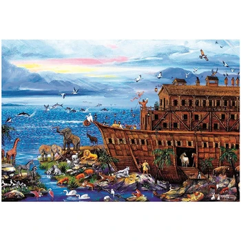 

5D Diy diamond embroidery Noahs Ark diamond painting cross stitch mosaic full square round drill wedding decorationZP-2167