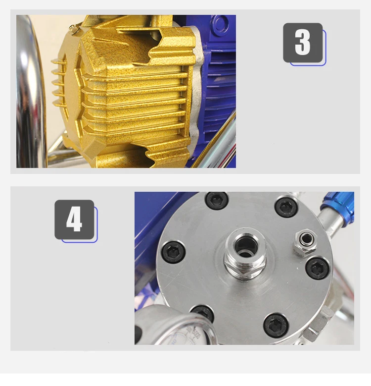 Высокая Давление безвоздушного напыления высокое Картины машина пистолет Engineering оборудование для распыления Поддержка двойные пушки