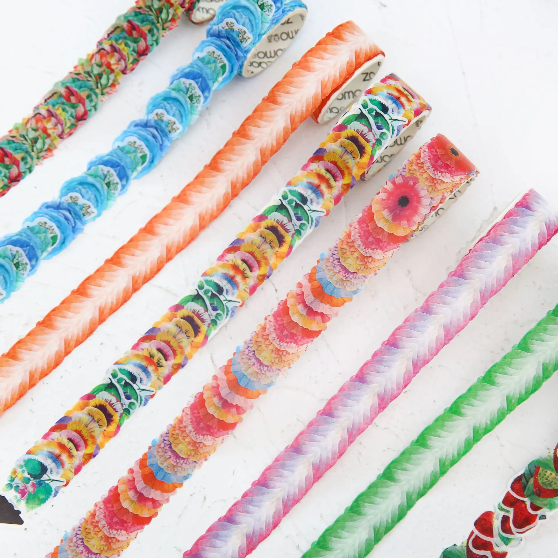 

Colorful Flowers Petals Decorative Adhesive Tape Masking Washi Tape DIY Scrapbooking Sticker Label Stationery gift