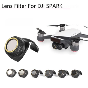 

Sunnylife Camera Lens Filter CPL MCUV ND4 ND8 ND16 ND32 Filter Set for DJI SPARK Self-inspection Drone Accessories spare parts