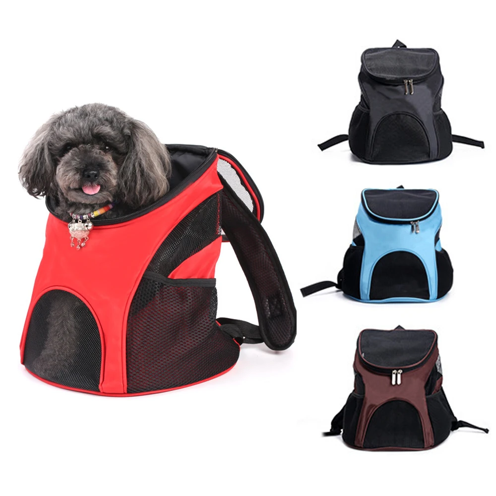 С воздухопроницаемой сеткой для животных переноска для собак, кошек, щенков Рюкзак-сумка через плечо сумка для переноски животных