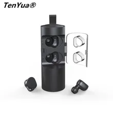 Tenyua T056 наушники-вкладыши TWS с Беспроводной наушники спортивные Bluetooth V4.2 Шум с шумоподавлением гарнитура Зарядное устройство коробка мини-стереонаушники для телефона