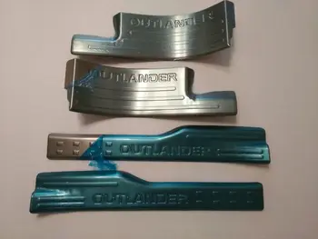 

car styling Thicker 304 stainless steel Scuff Plate / Door Sill fit 2013-2017 Mitsubishi Outlander