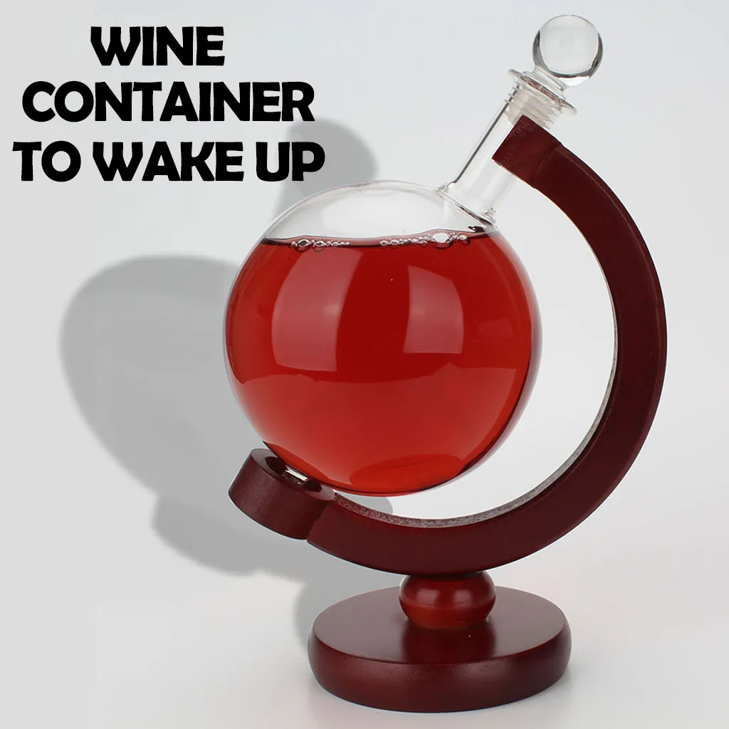 Вино Containe стеклянная колба круглый креативный домашний стеллаж для вина 500 мл заземления графин в форме шара графин